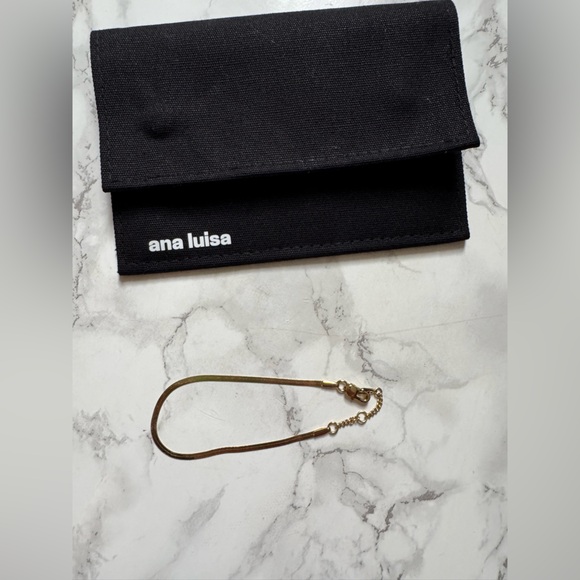 Ana Luisa Herringbone Bracelet 7” NWOT with dust pouch. - Picture 5 of 9